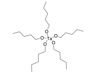 Pentakis(butyloxy) tantalum(V)-Chemical-Structure