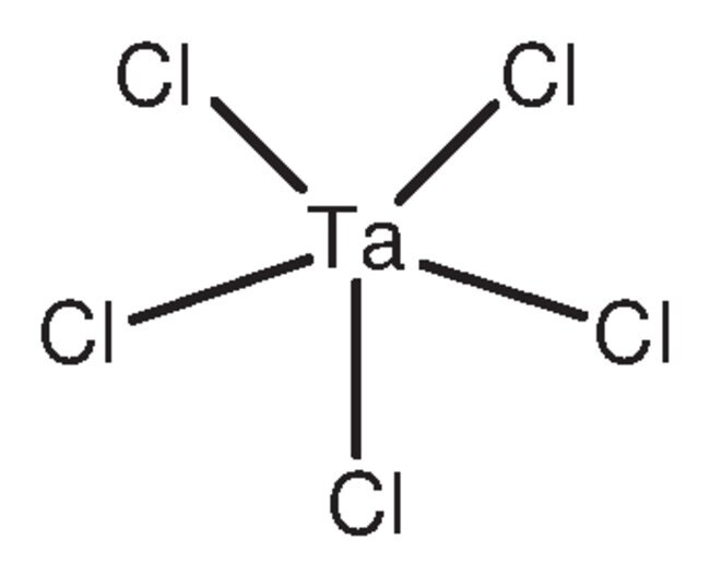 Tantalum pentachloride-Chemical-Structure