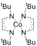 Bis(N,N-di-tert-butyl-1,4-diaza-1,3-butadienyl)cobalt Chemical Structure