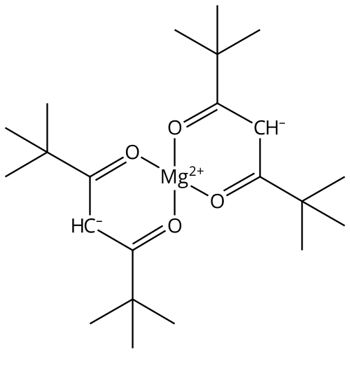 Bis(2,2,6,-tetrametyl-3,5-heptanedionato)magnesium(III), anhydrous Chemical Structure