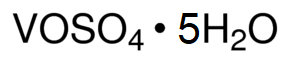 Vanadyl Sulfate Pentahydrate Chemical Structure